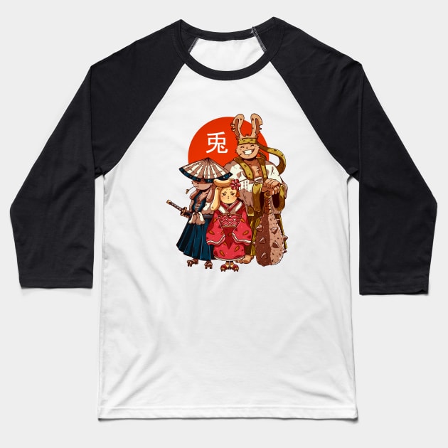 THE USAGI CLAN Baseball T-Shirt by Chofy87